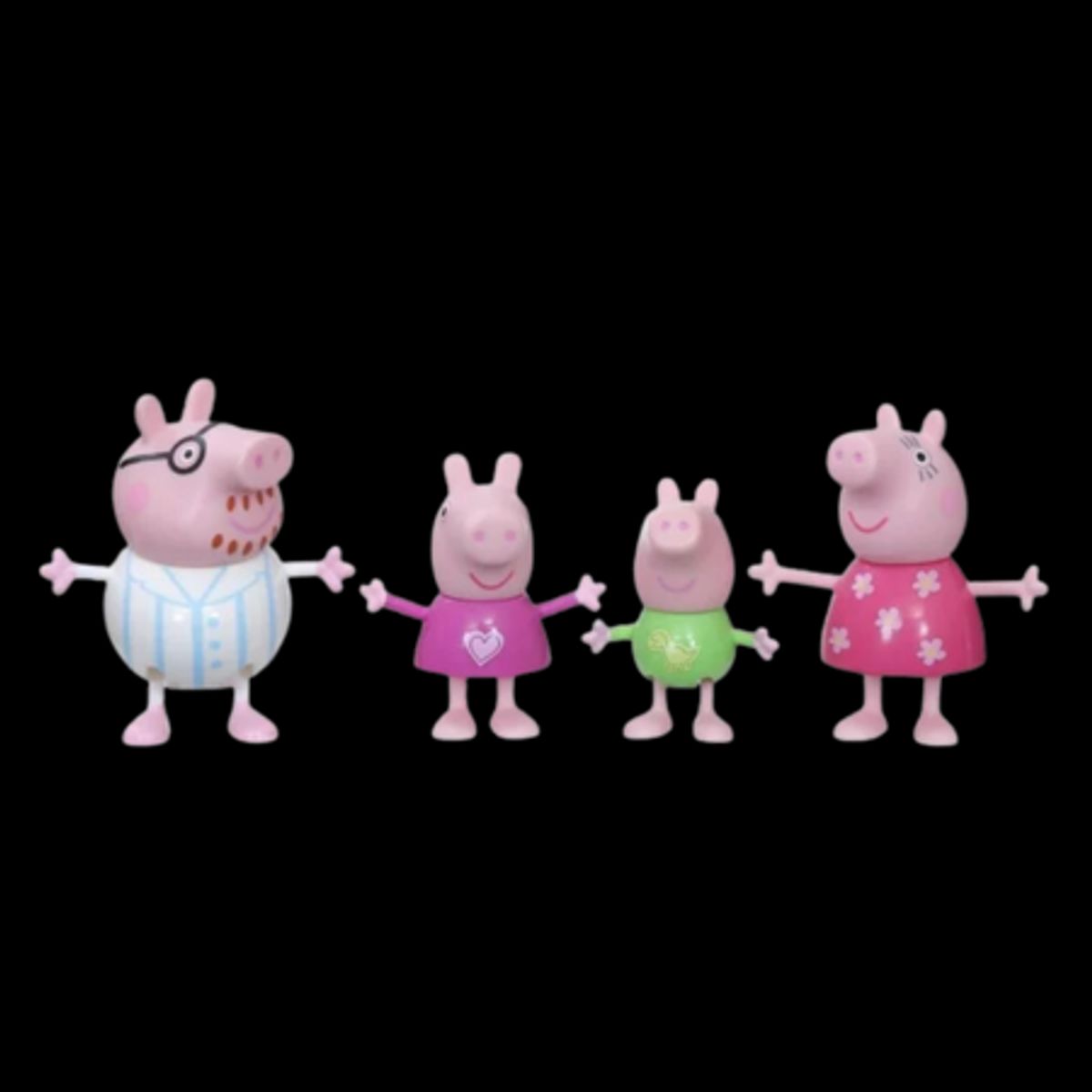 Gurli Gris Peppa's Family Bedtime Figursæt - 4 stk