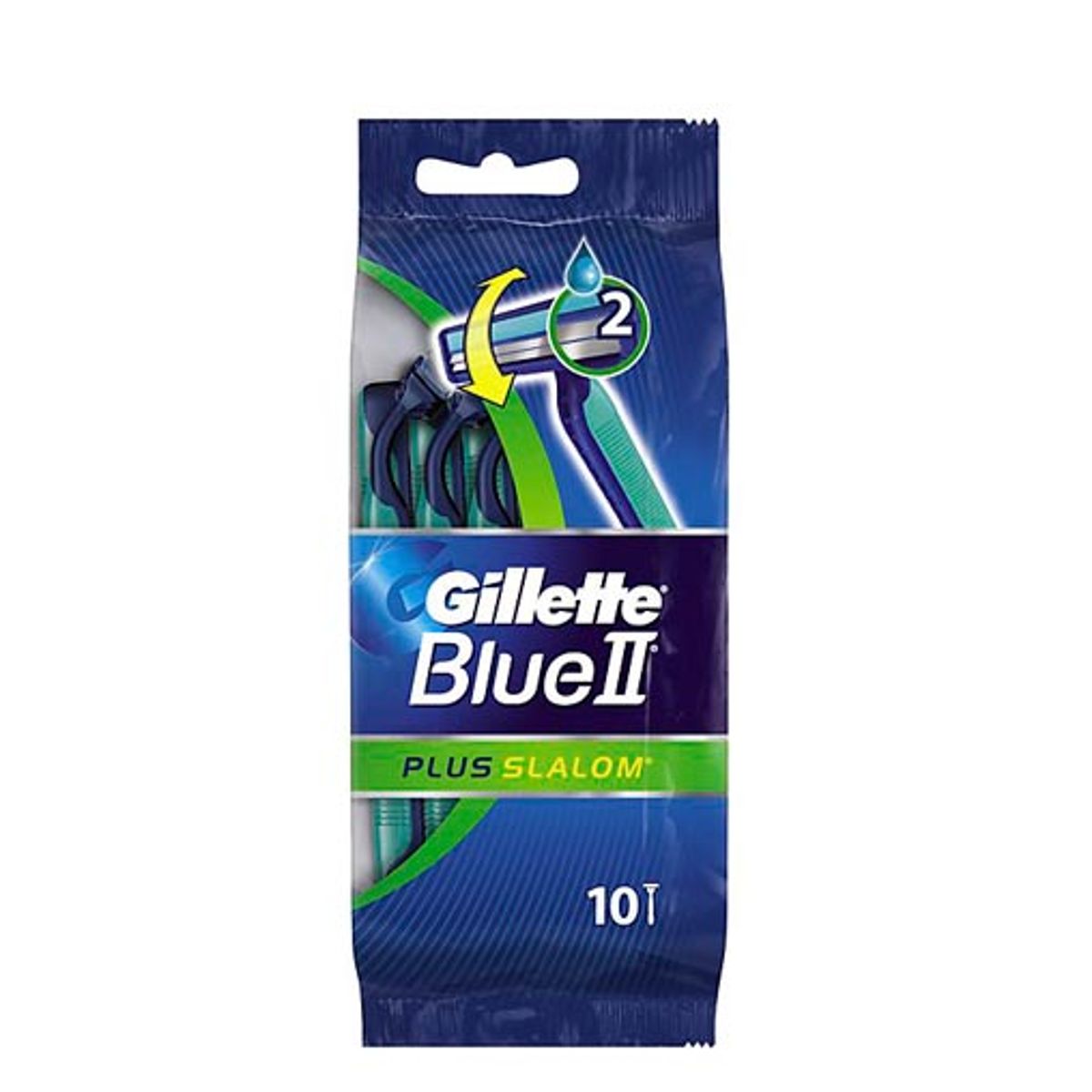 Gillette Blue II Plus Slalom - 10 Stk