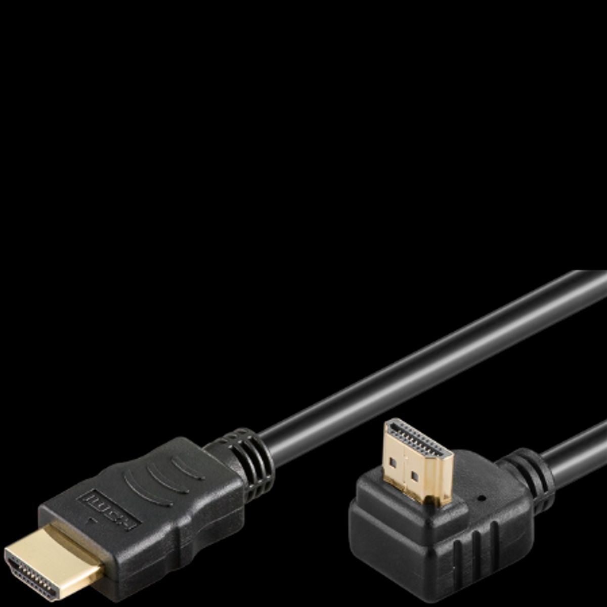 Goobay High Speed HDMI 90 ° Kabel m. Ethernet - 0,5 m