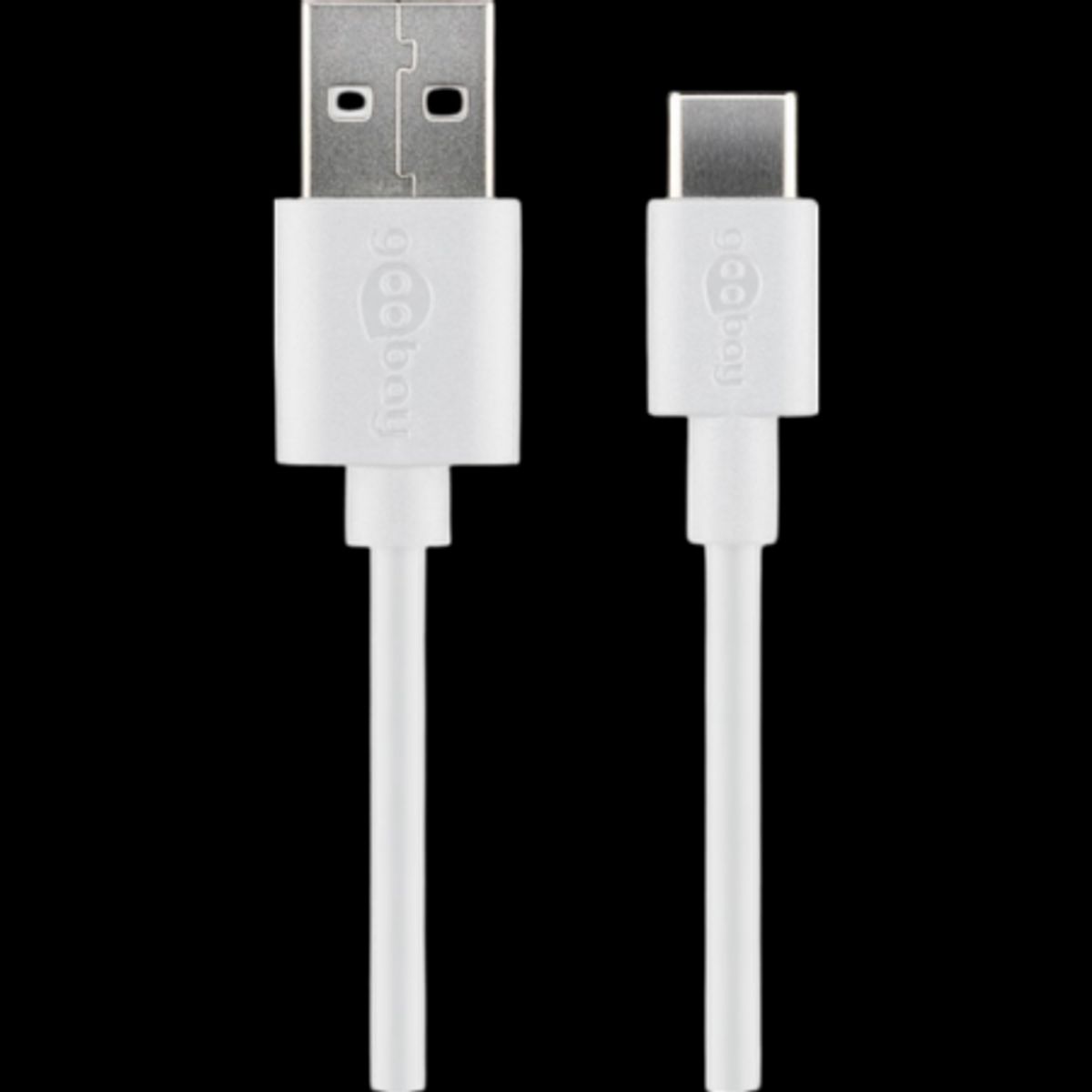 Goobay Hvid USB-A til USB-C Kabel - 50cm