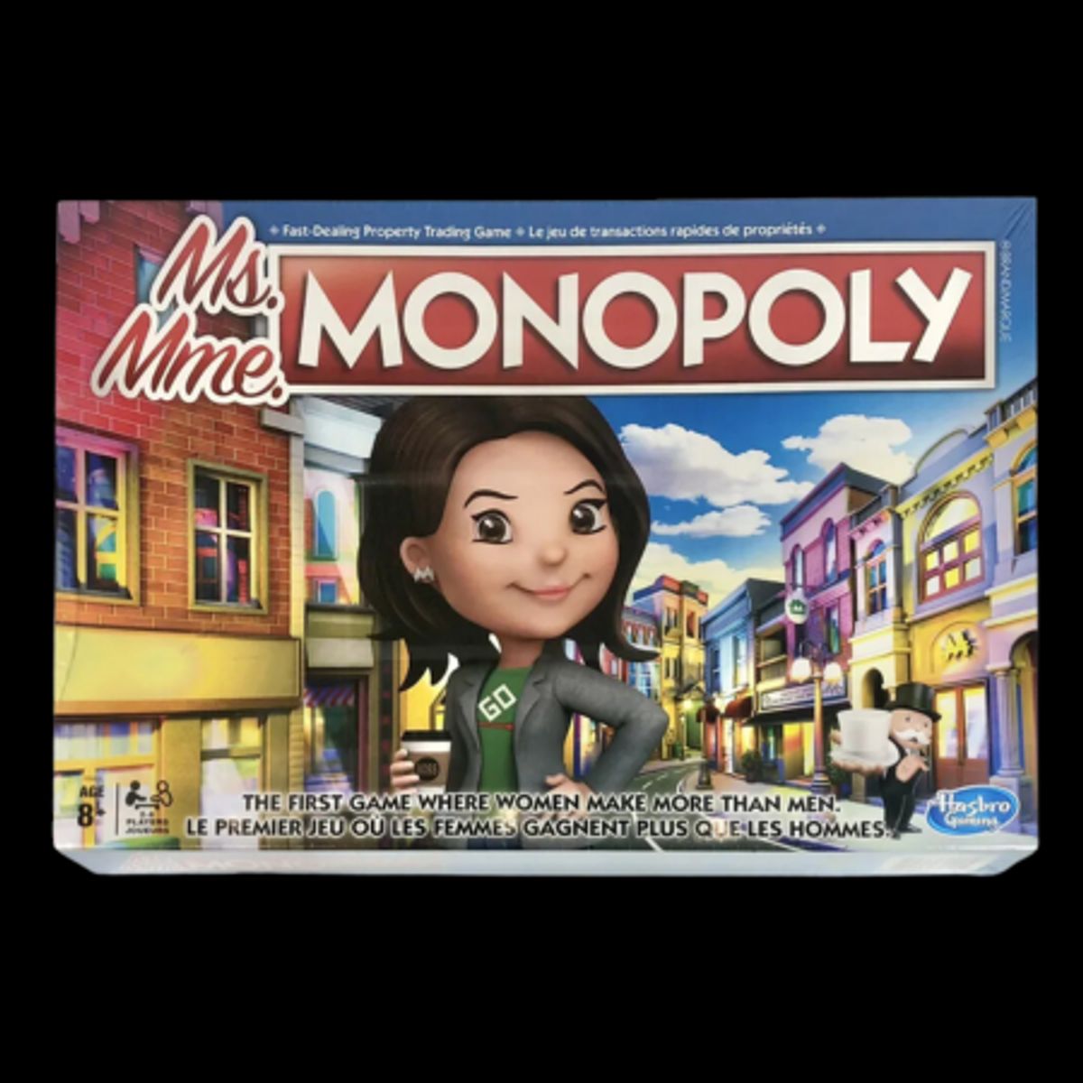 Hasbro Ms. Monopoly The First Game Where Women Make More Than Men Brætspil (Engelsk/fransk)