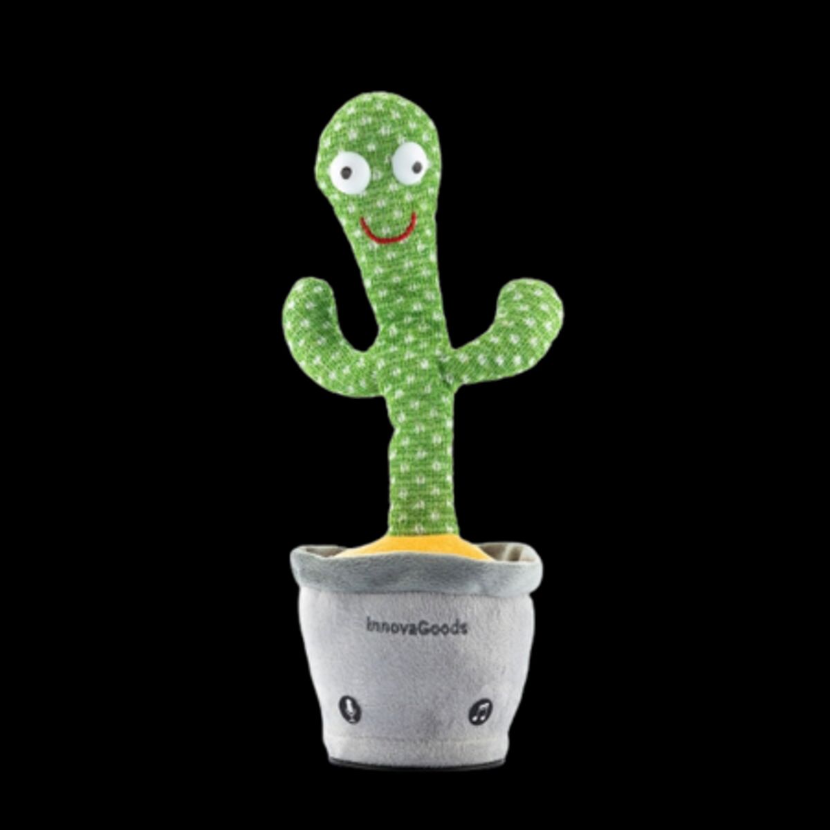 InnovaGoods Rechargeable Dancing Cactus med musik & LED-lys