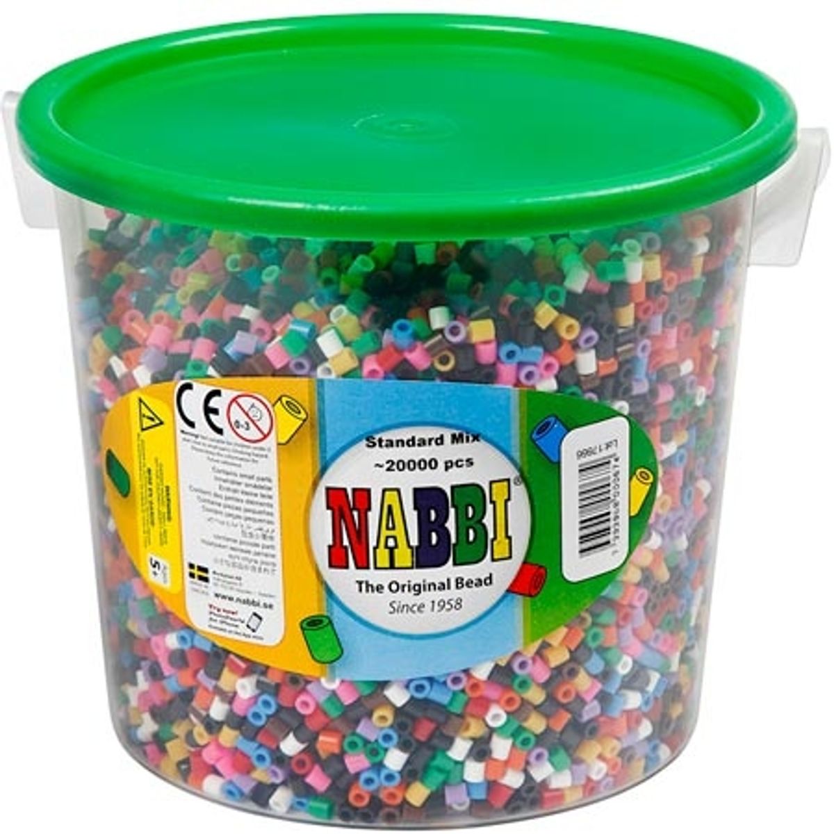 Nabbi Medium Rørperler Standard Mix - 20000 stk