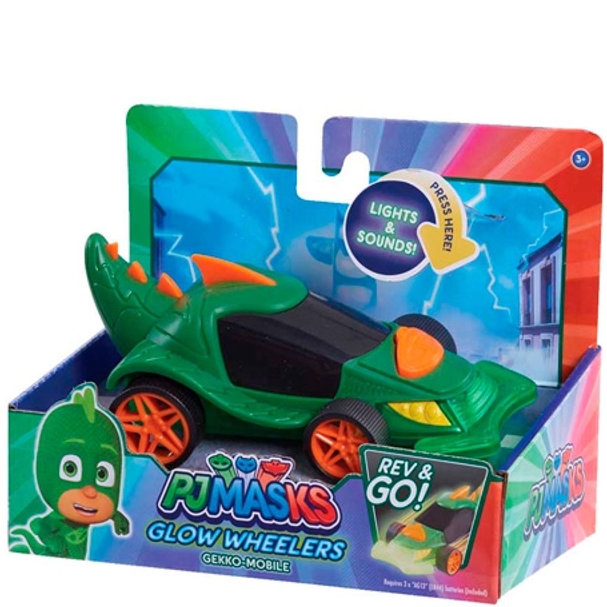 Pyjamasheltene Glow Wheelers - Gekko