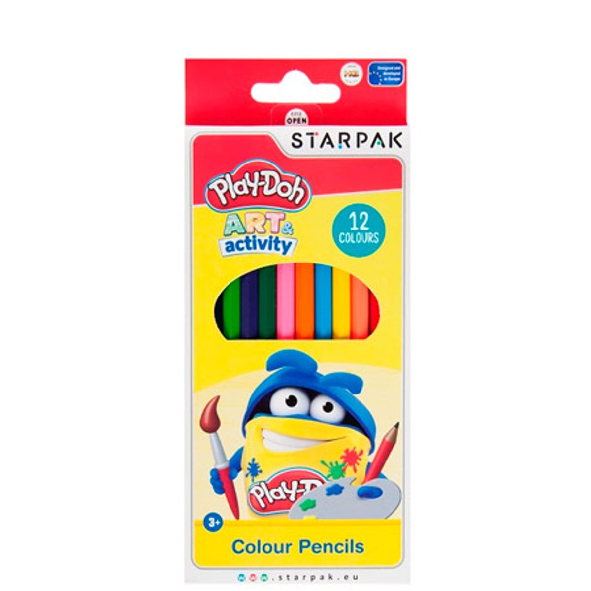 Play-Doh Farveblyanter - 12 stk