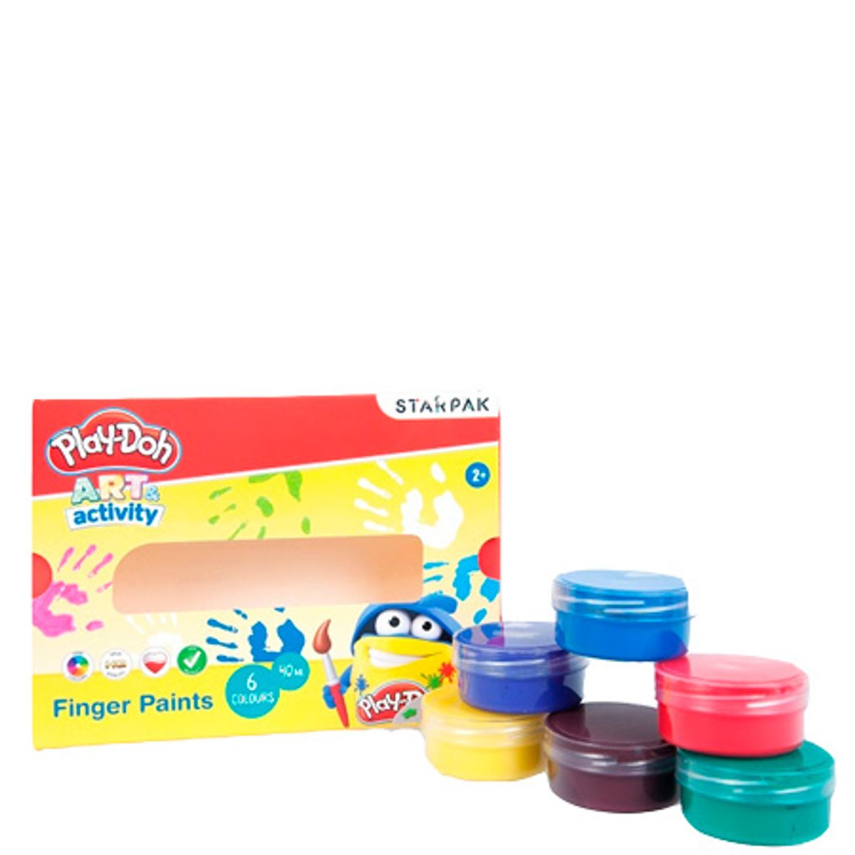 Play-Doh Fingermaling - 6 stk