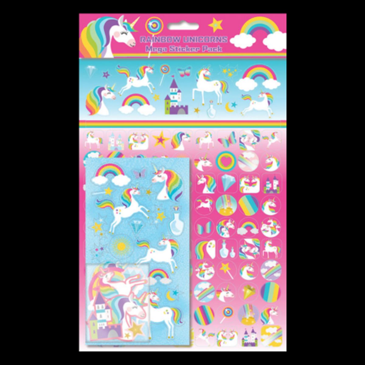 Rainbow Unicorns Mega Pack Klistermærker