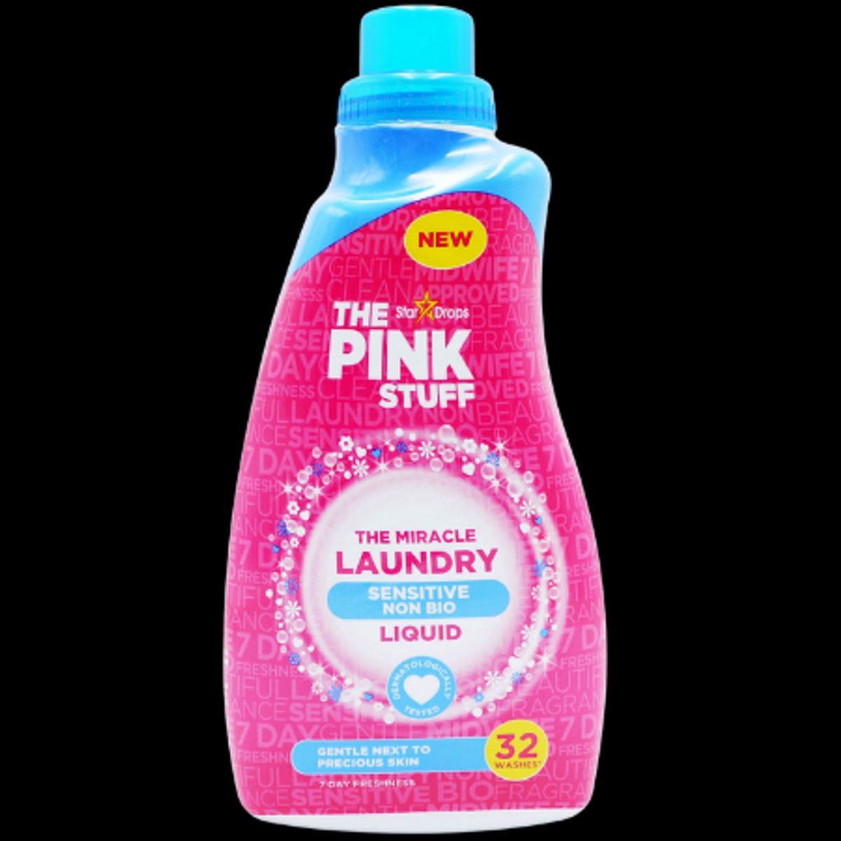 Stardrops The Pink Stuff Sensitive Flydende Vaskemiddel - 960ml