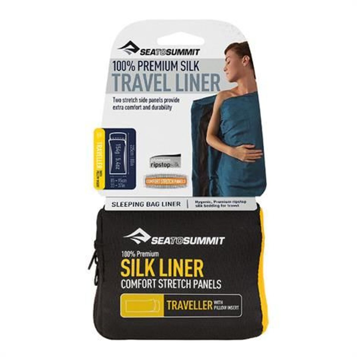 Sea to Summit Silk Stretch Liner - Traveller, Navy Blue