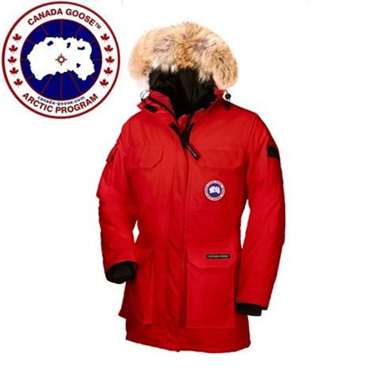 Canada Goose Ladies Expedition Parka, Red