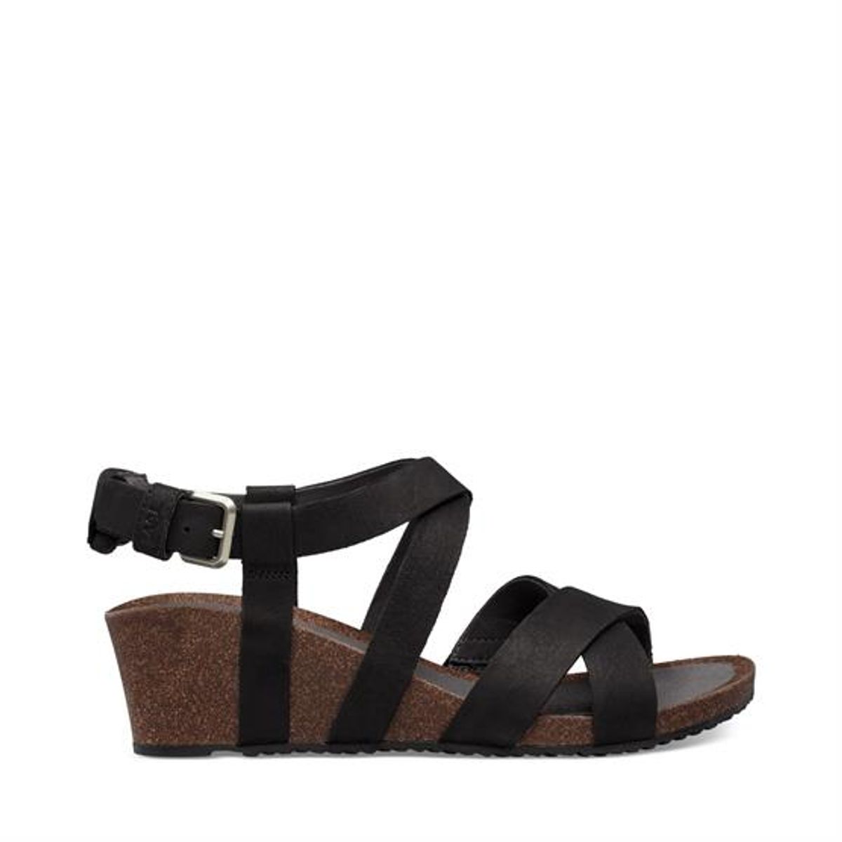 Teva Mahonia Wedge Cross Strap Dame, Black