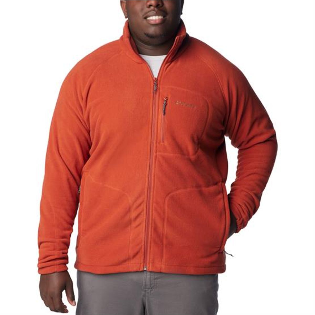 Columbia Fast Trek II Full Zip Fleece Mens, Warp Red