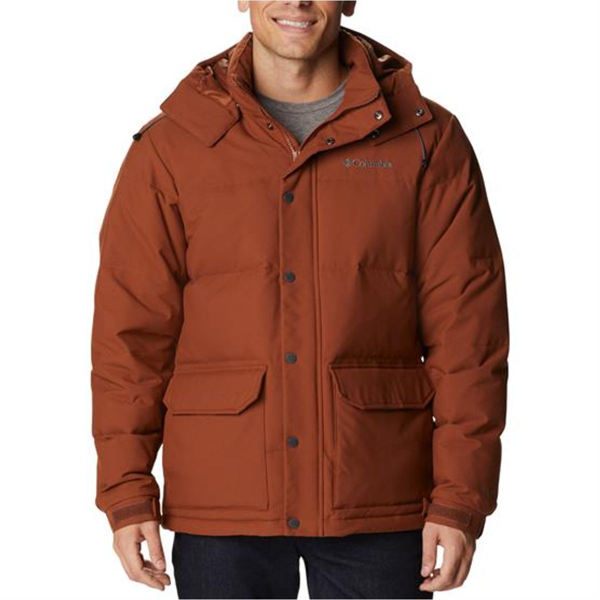 Columbia Rockfall II Down Jacket Mens, Dark Amber