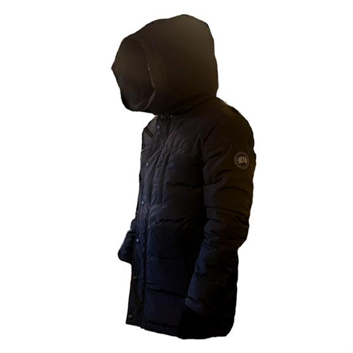 Canada Goose Mens Carson Parka - Black Label, Black