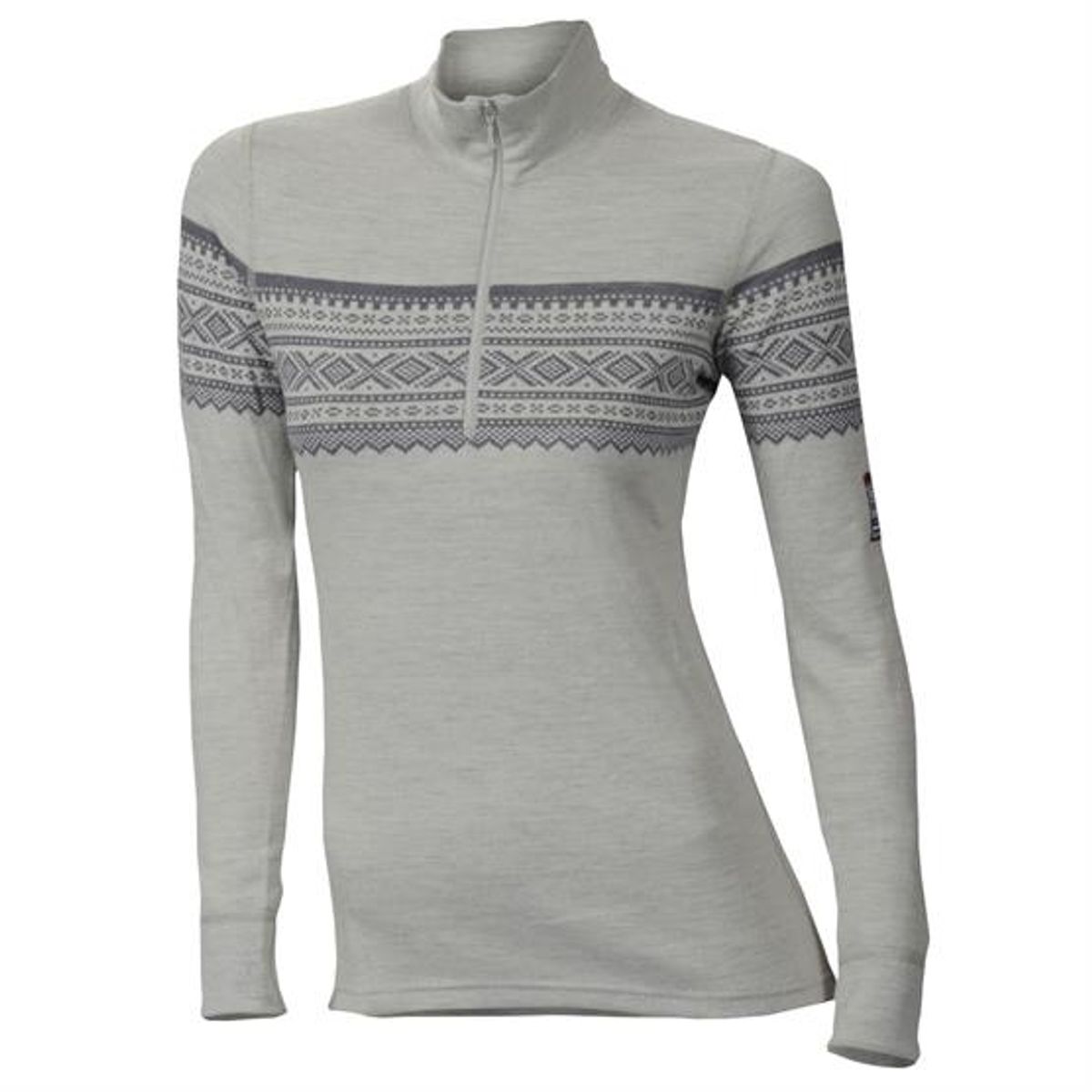 Aclima DesignWool Marius Mock Neck w. Zip Womens, Gräfjell