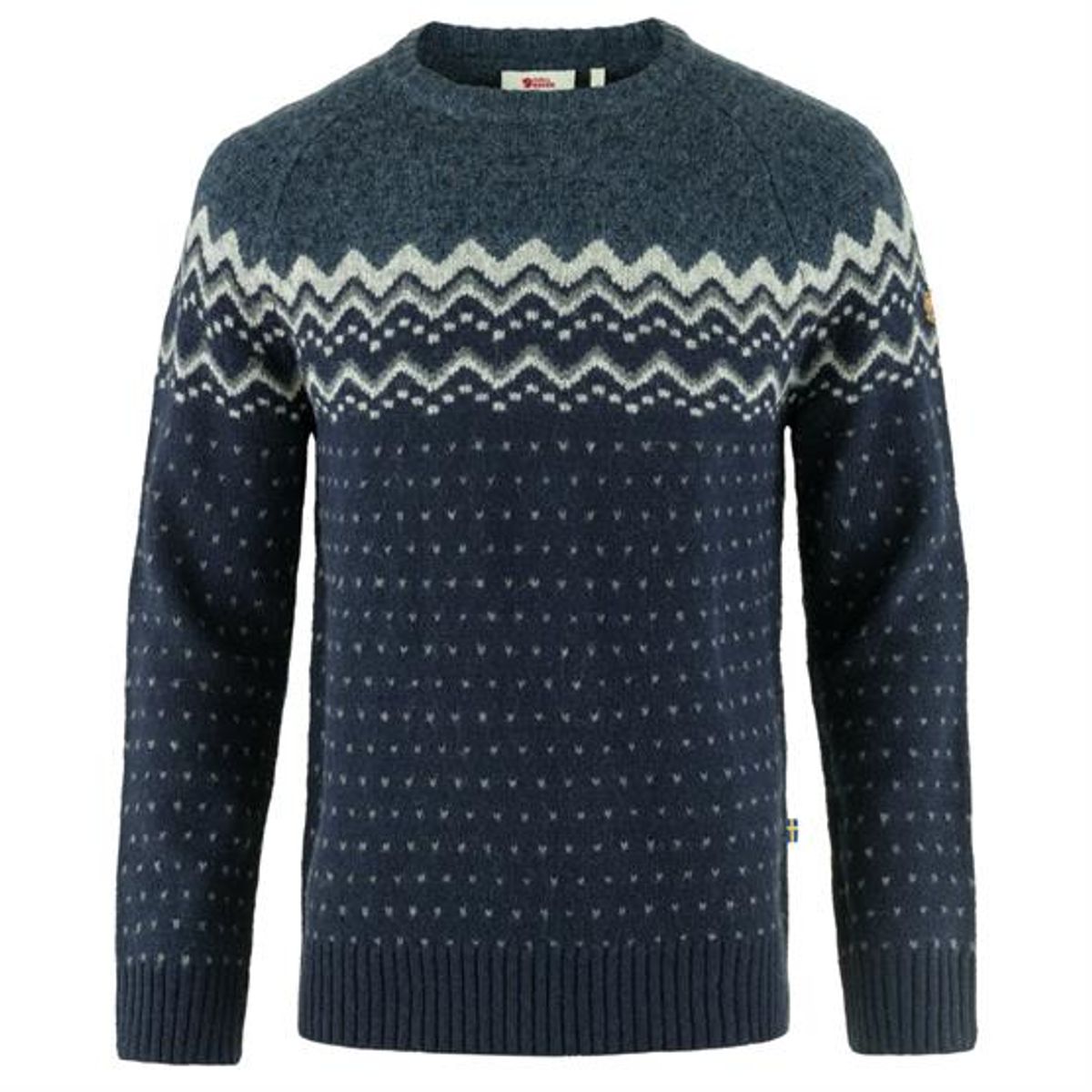 Fjällräven Ãvik Knit Sweater Mens, Dark Navy / Mountain Blue