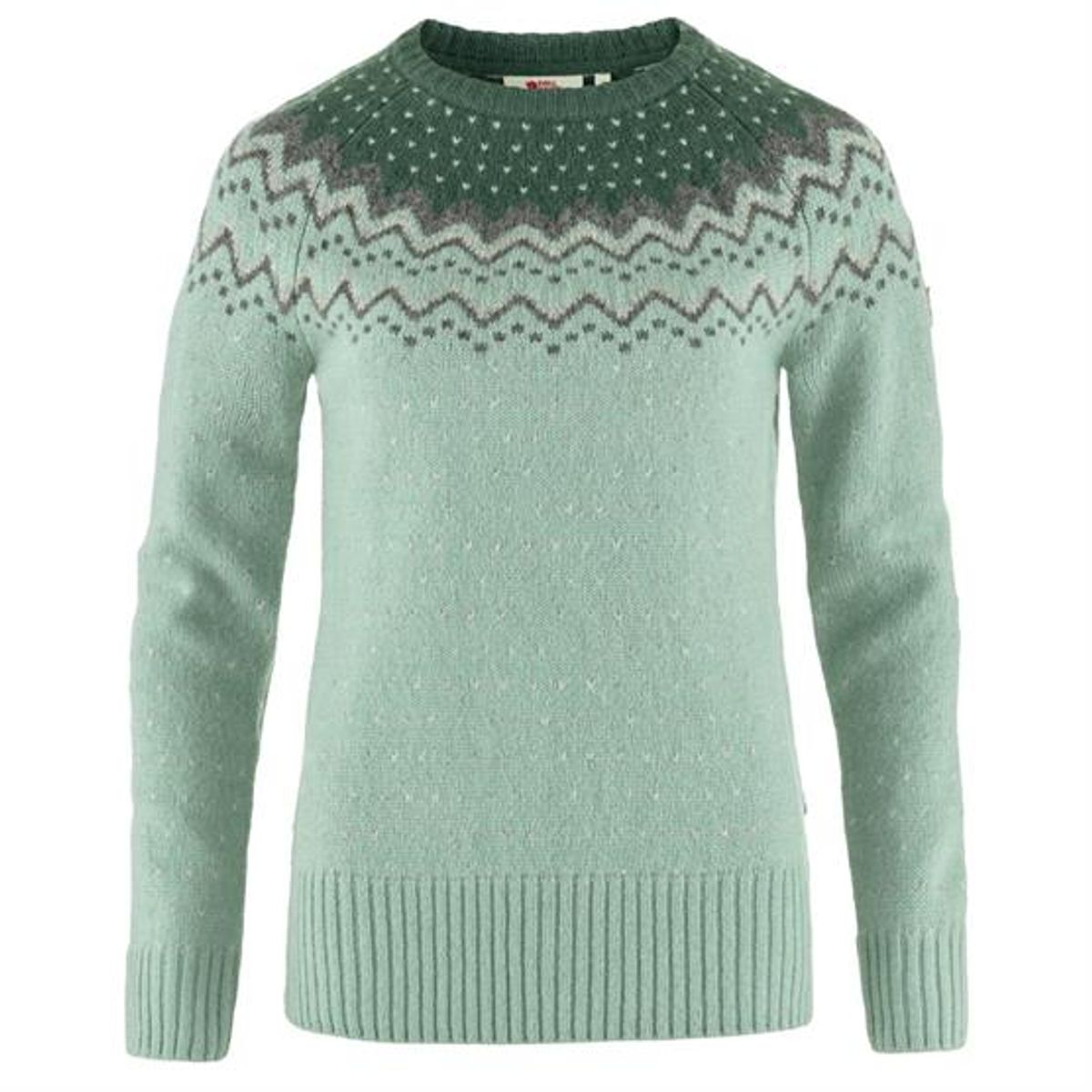 Fjällräven Ãvik Knit Sweater Womens, Misty Green / Deep Patina