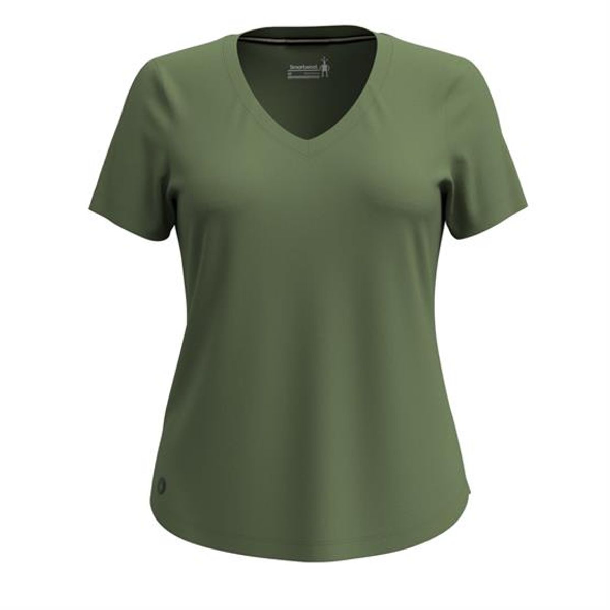 Smartwool Womens Active Ultralite V-Neck S/S, Fern Green