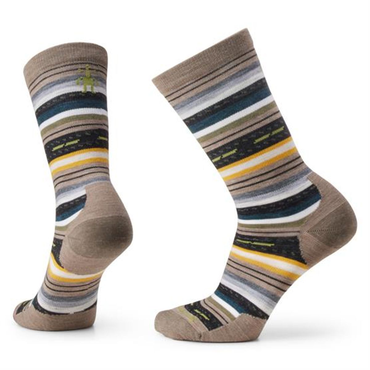 Smartwool Everyday Margarita Crew Socks, Fossil