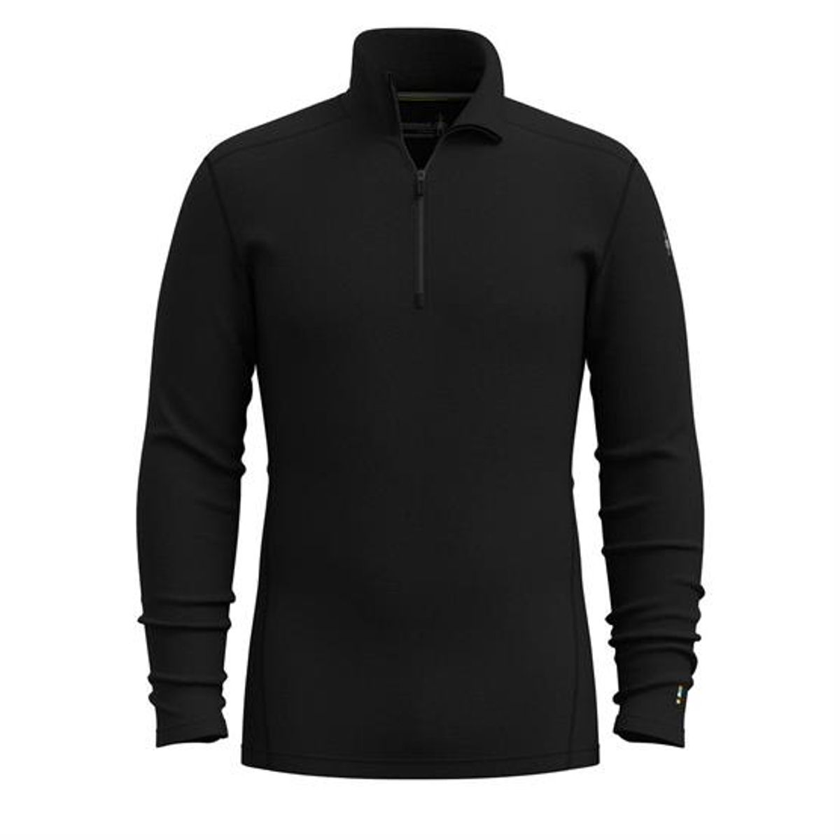 Smartwool Mens Classic Thermal Merino Base Layer 1/4 Zip, Black