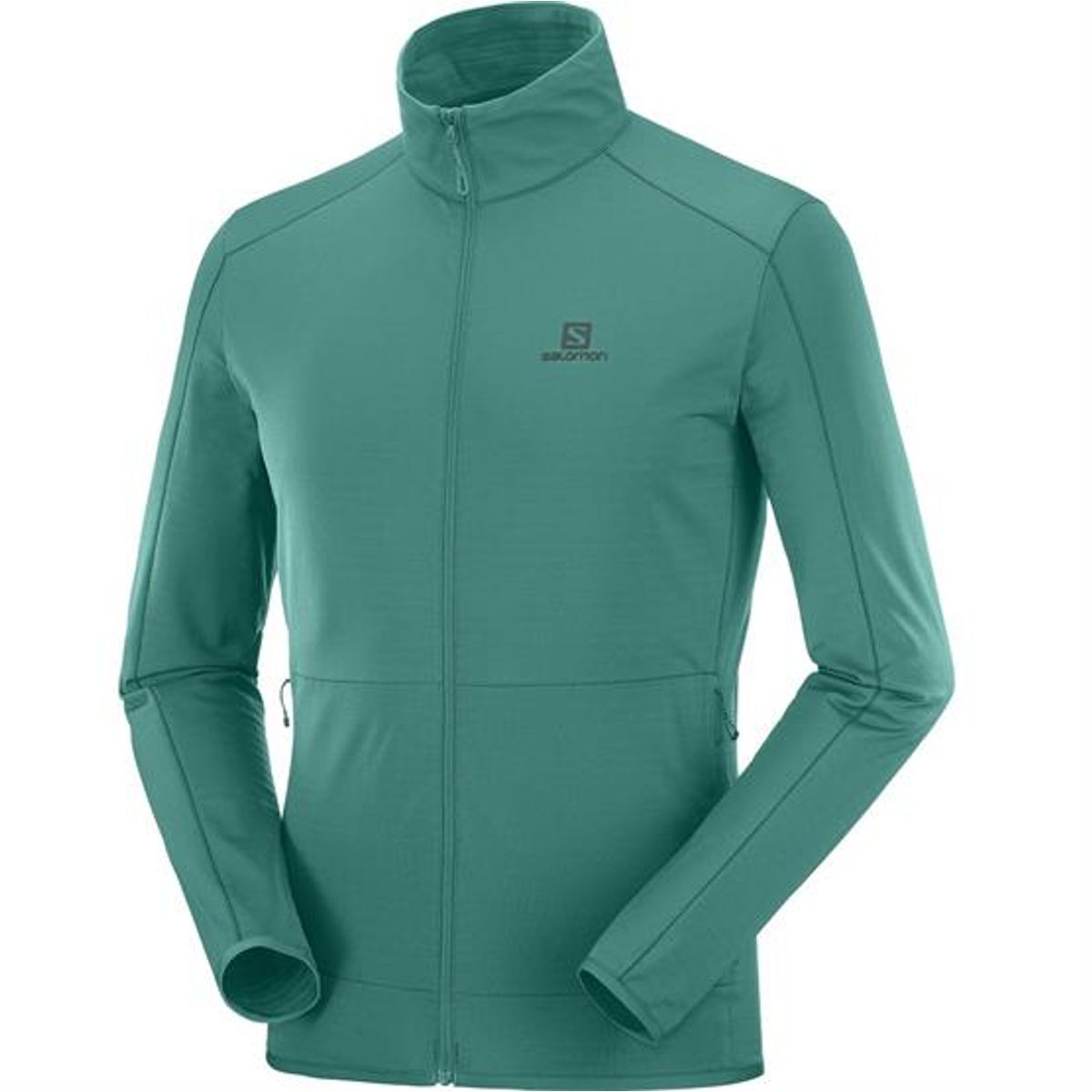 Salomon Outrack Full Zip Mid Mens, Green