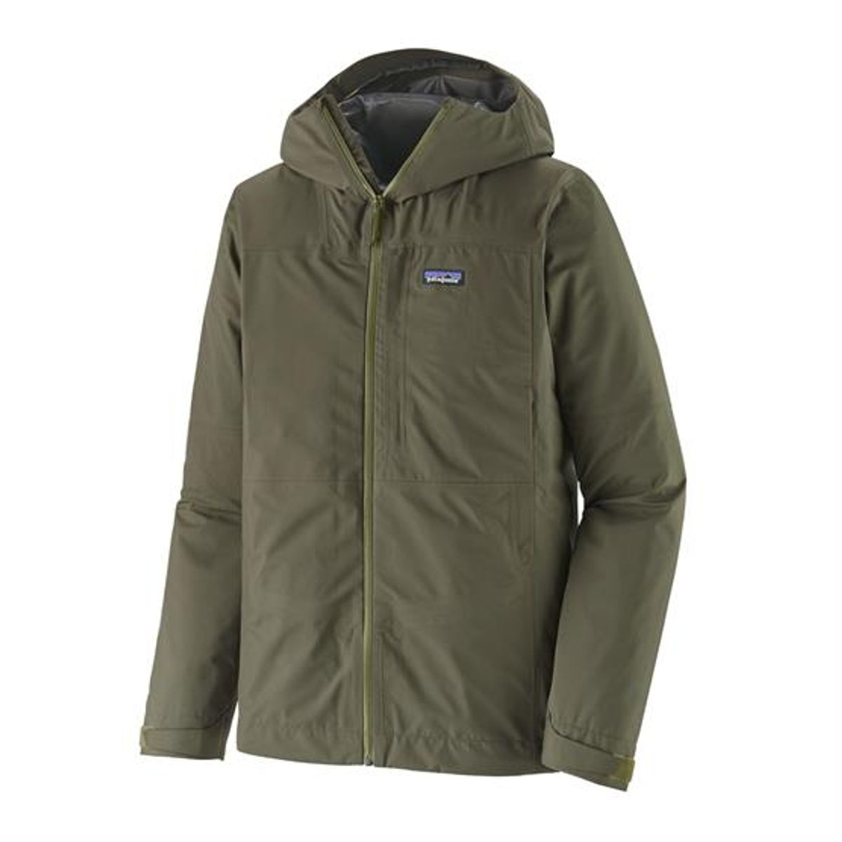 Patagonia Mens Boulder Fork Rain Jacket, Basin Green