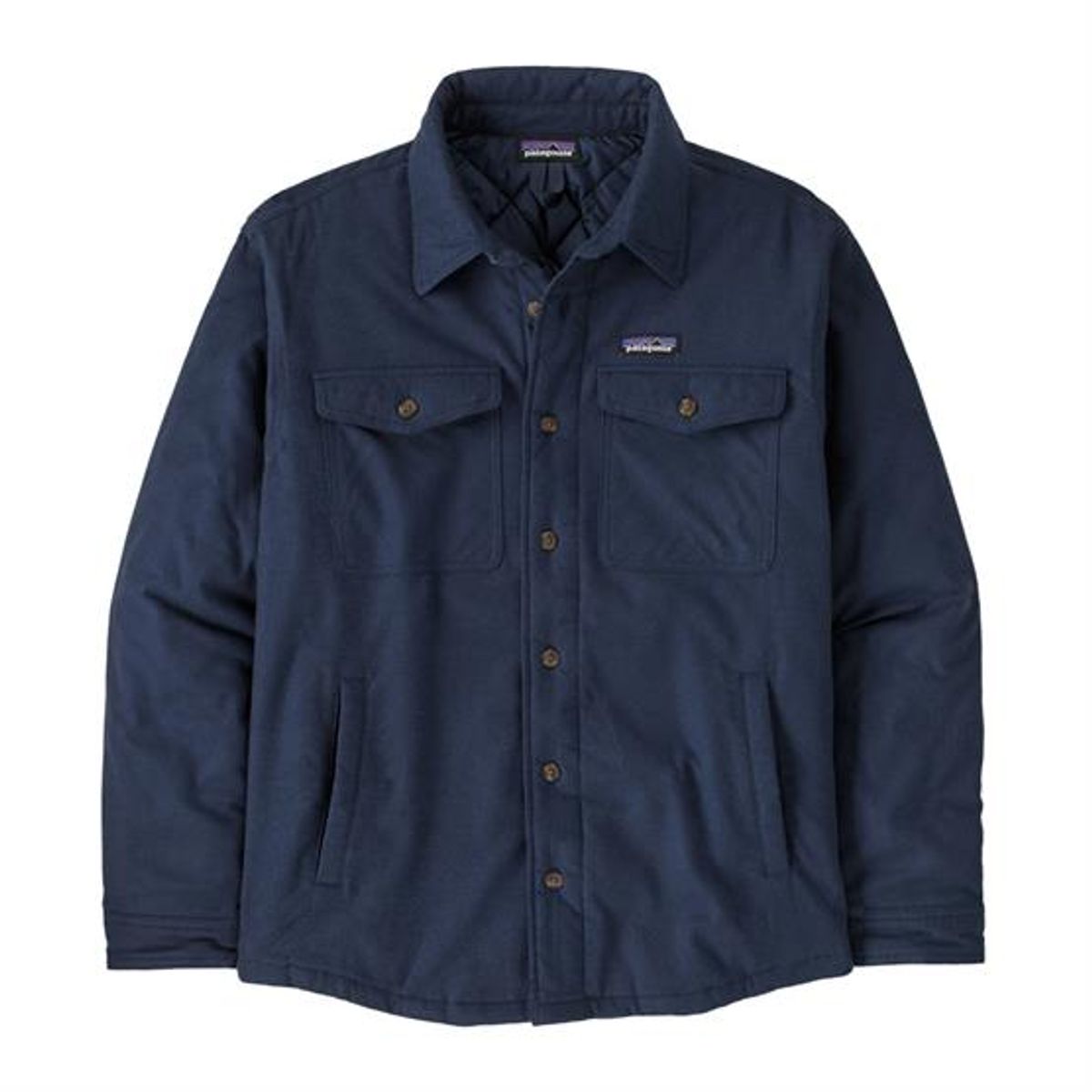 Patagonia Mens LW Insulated Fjord Flannel Shirt, New Navy