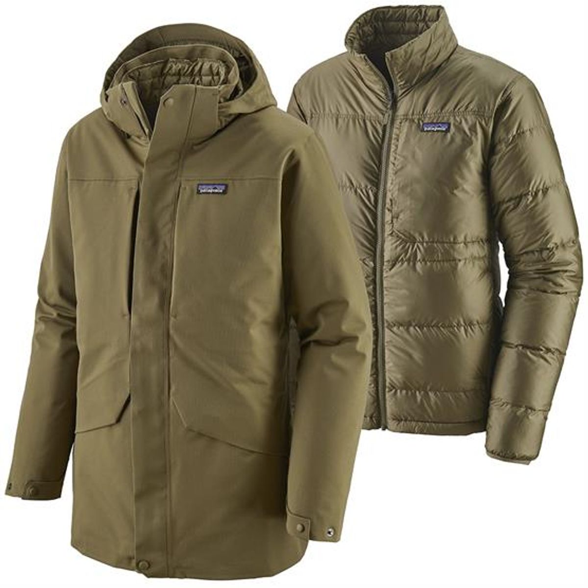 Patagonia Mens Tres 3-in-1 Parka, Kelp Forest