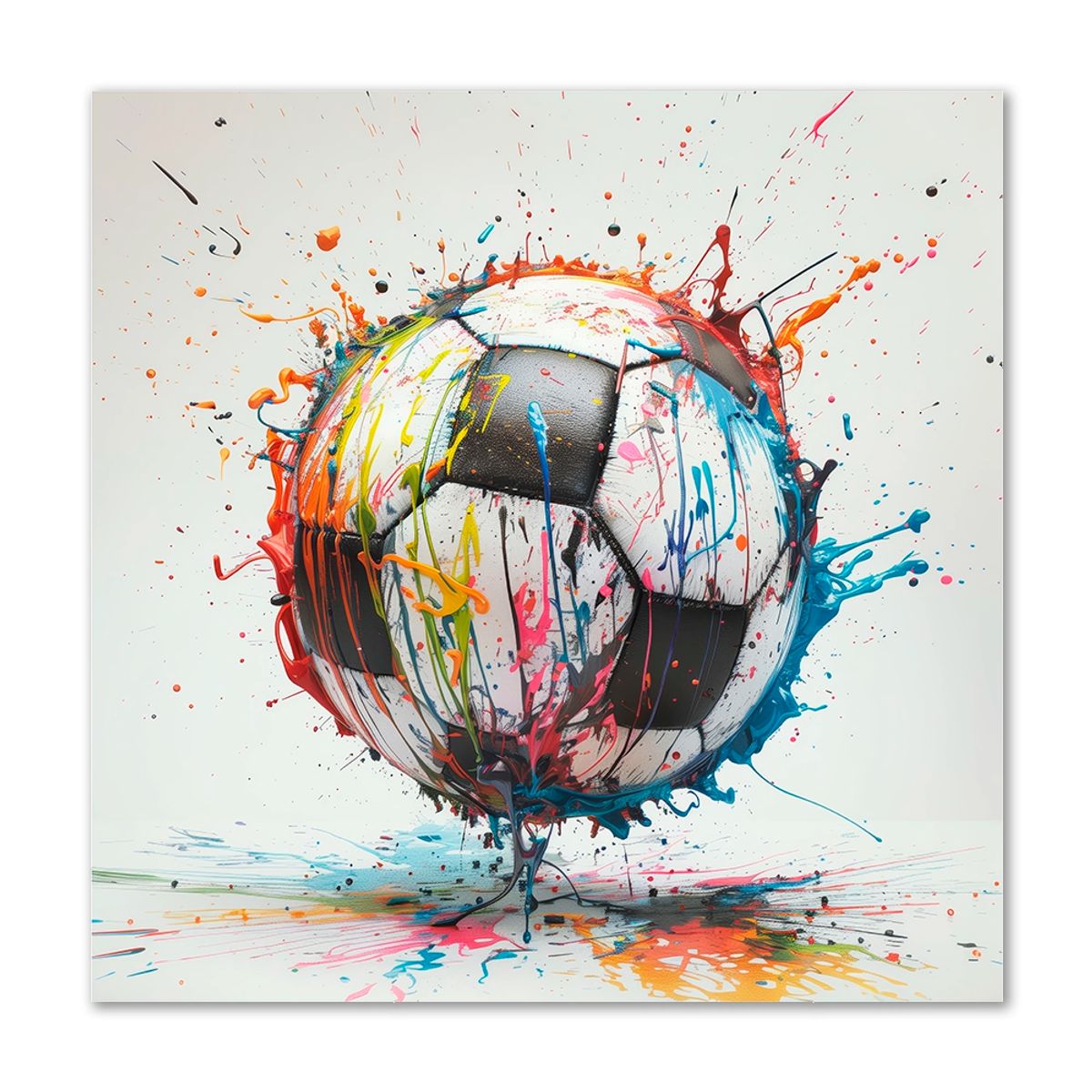 Dynamic Dribble - 120x120 cm. - Ingen