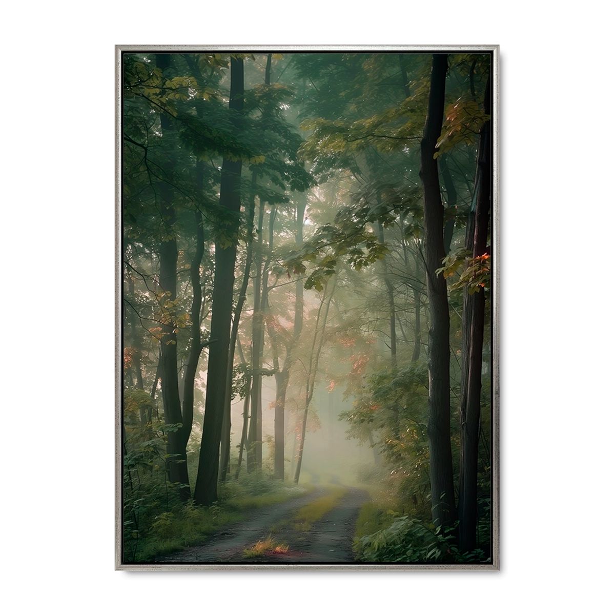 Woodland Whispers - 70x100 cm. - Sølv ramme