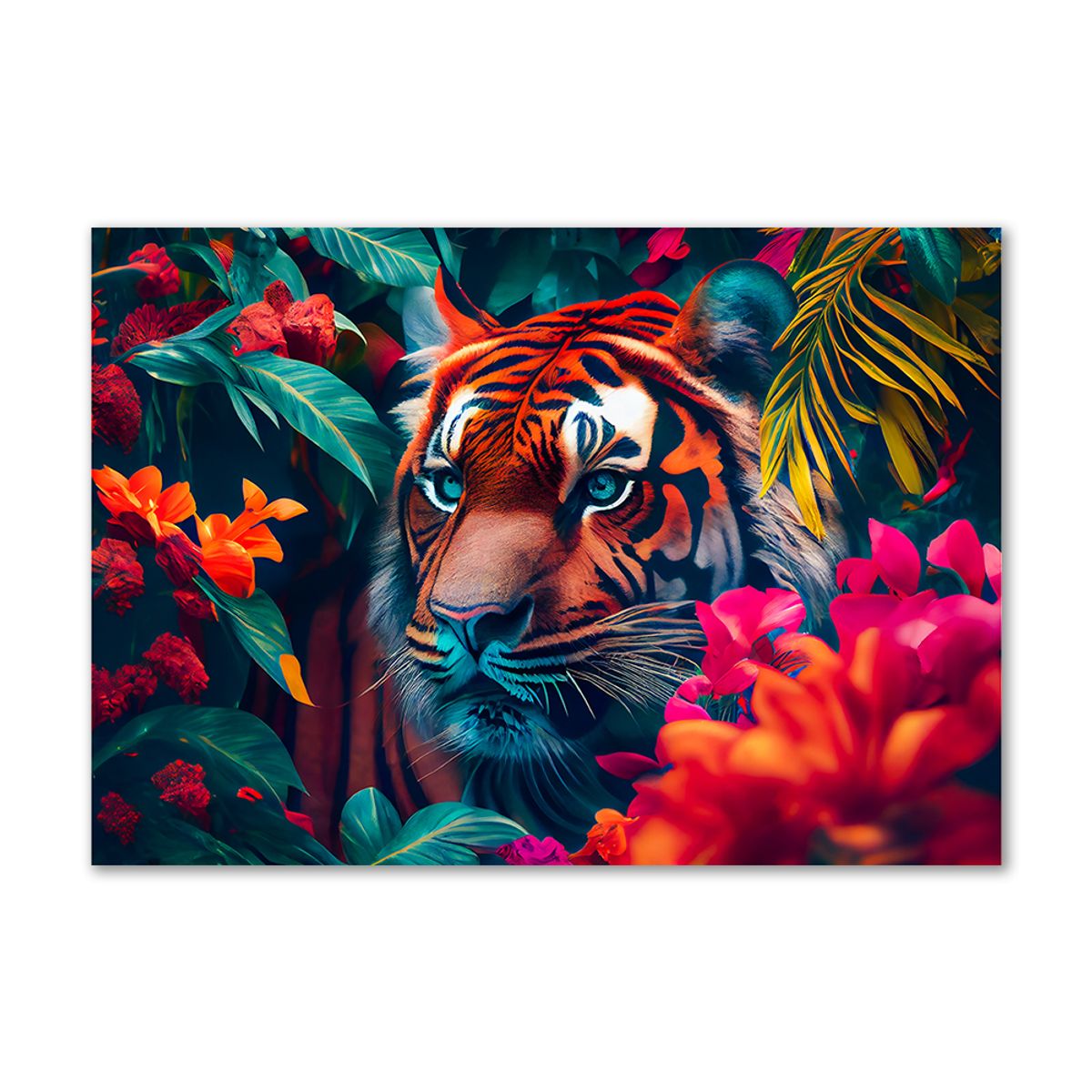 Jungle Tiger - 70x100 cm - Uden svæveramme