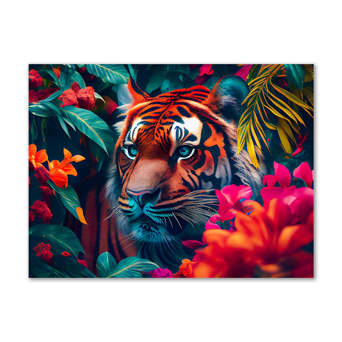 Jungle Tiger - 90x120 cm - Uden svæveramme