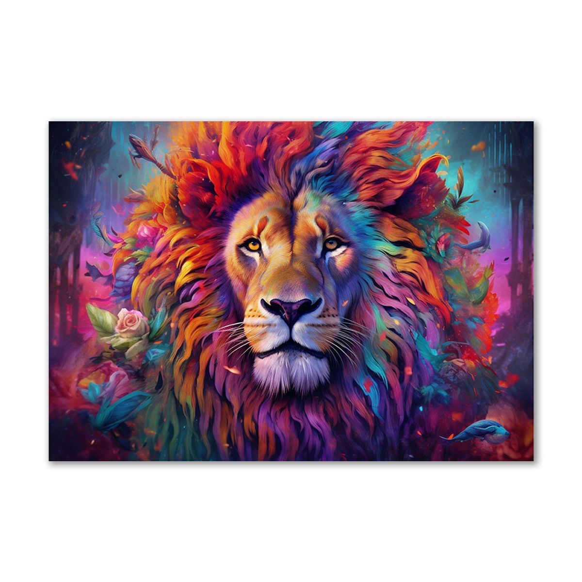 Party Lion - 70x100 cm - Uden svæveramme