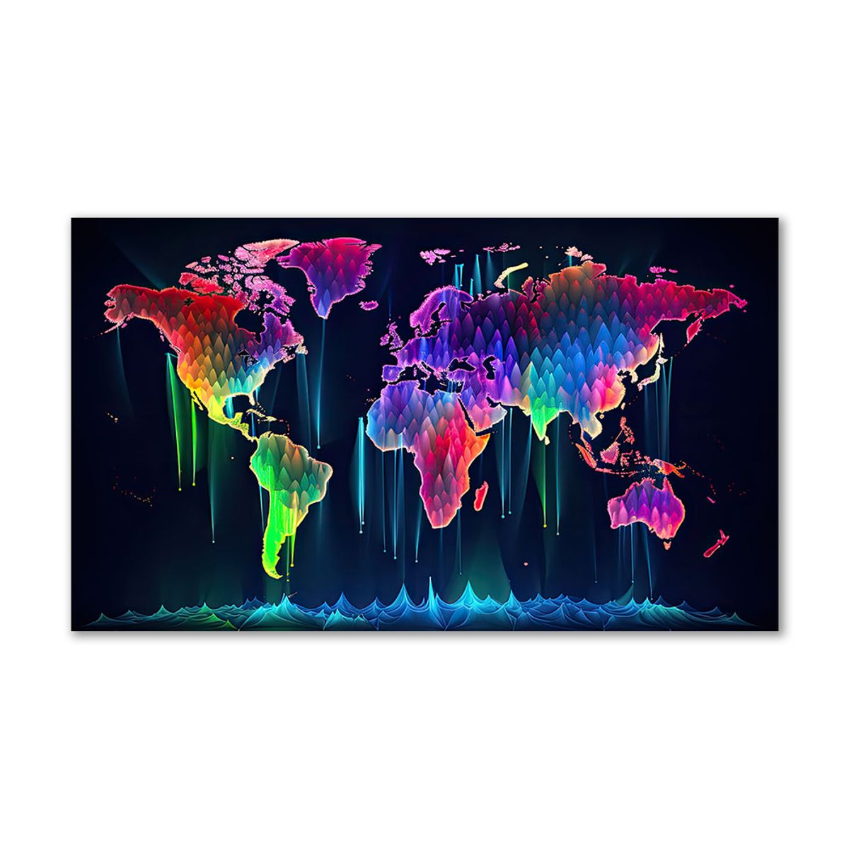 World color hologram - 70x120 cm - Uden svæveramme