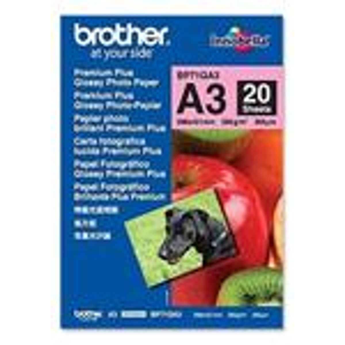 Glossy fotopapir A3 - Brother260gr. - 20 ark