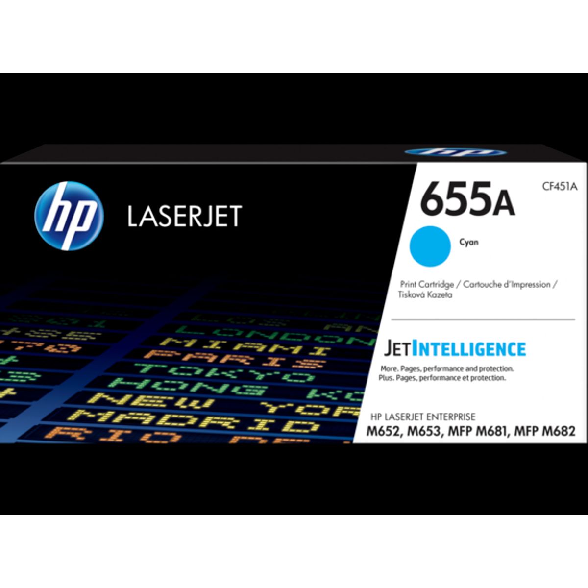 Cyan lasertoner Nr.655A - HP - 10.500 sider