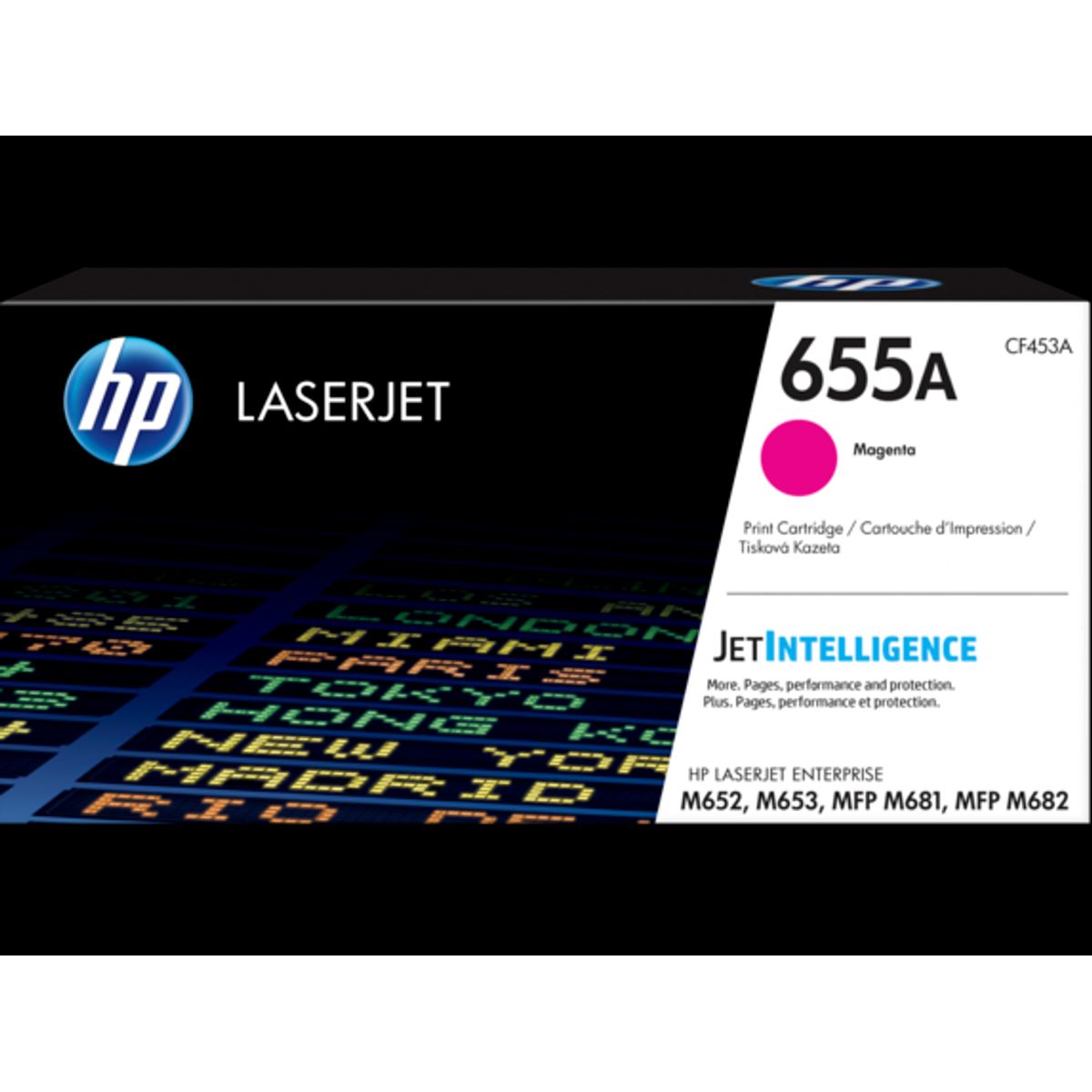 Magenta lasertoner Nr.655A - HP - 10.500 sider