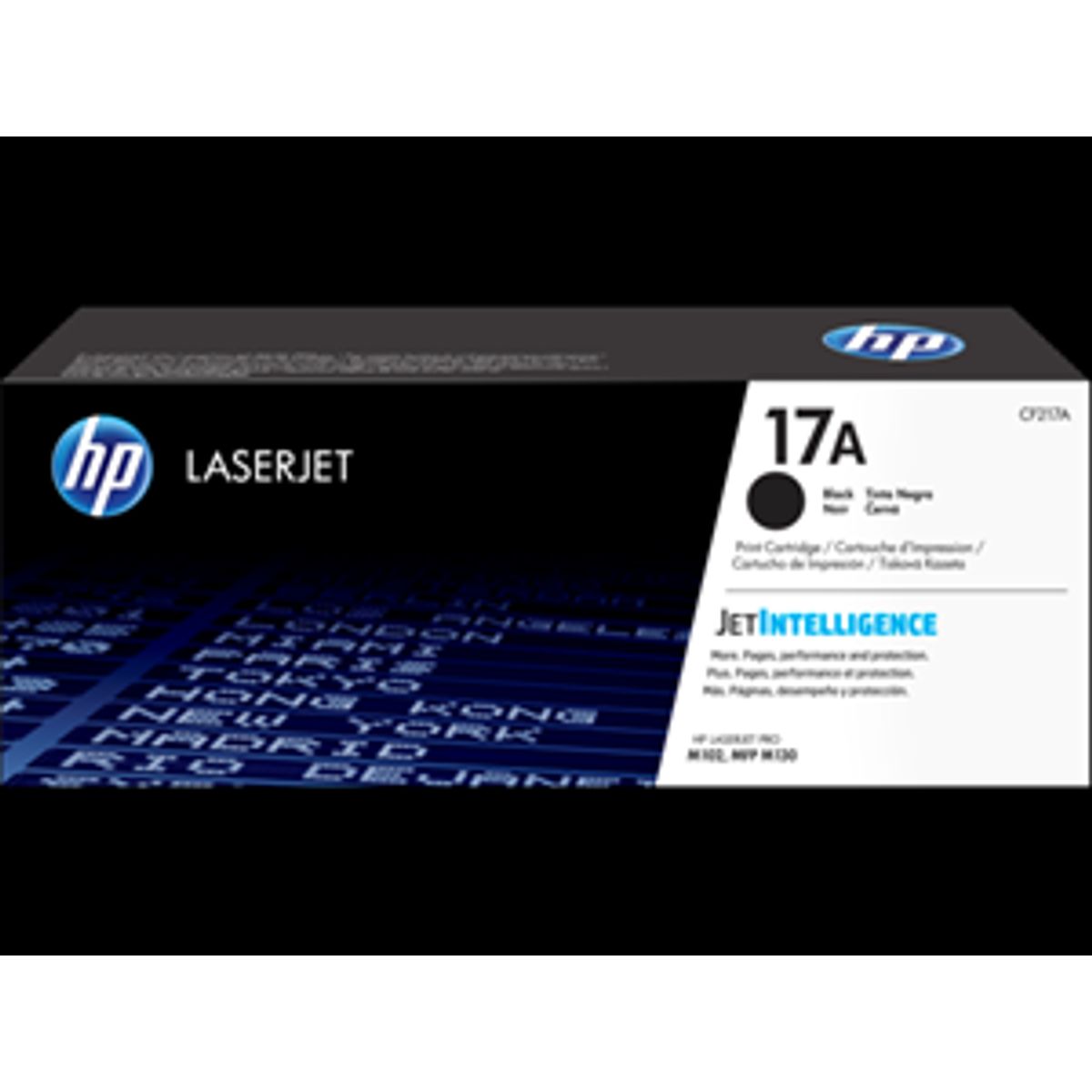 Sort toner - HP nr. CF217A - 1.600 sider