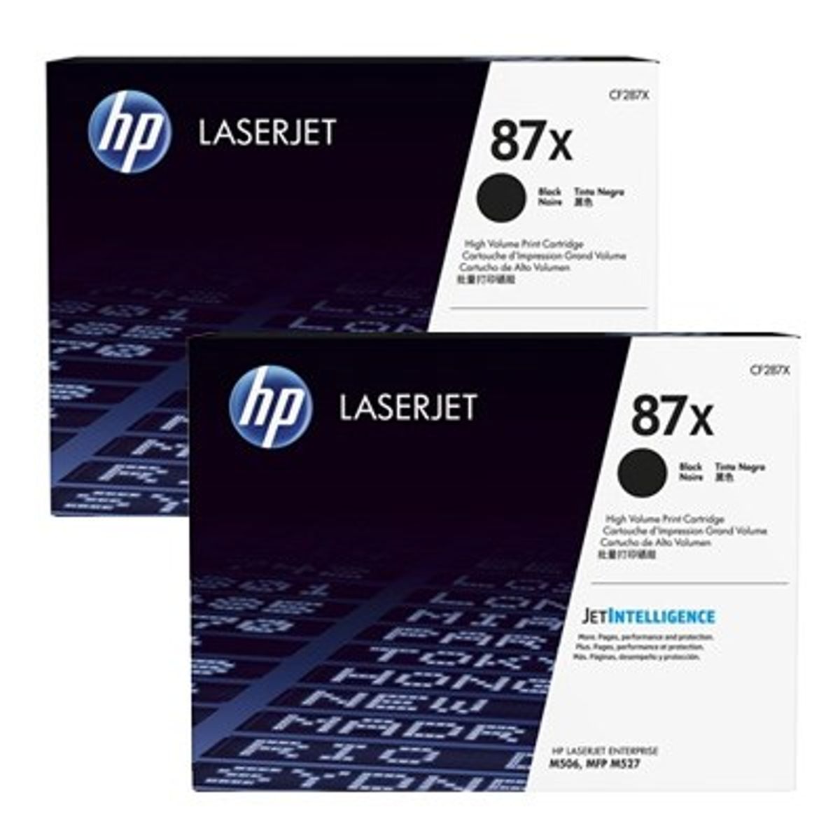 Sort lasertoner 2pak - HP Nr.87X - 2x18.000 sider