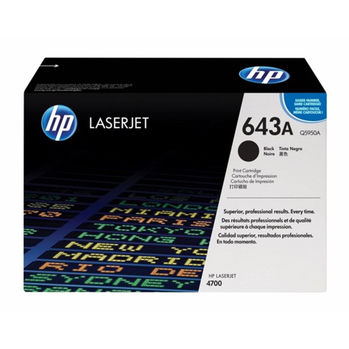 Sort lasertoner Q5950A - HP - 11.000 sider.