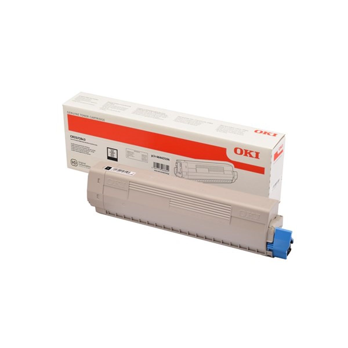 Sort lasertoner 46443104 - OKI - 10.000 sider.