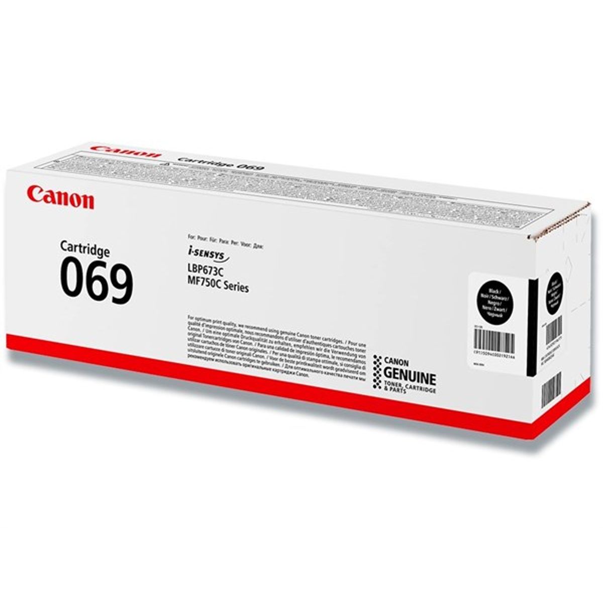 Sort lasertoner 069 BK - Canon - 2.100 sider.