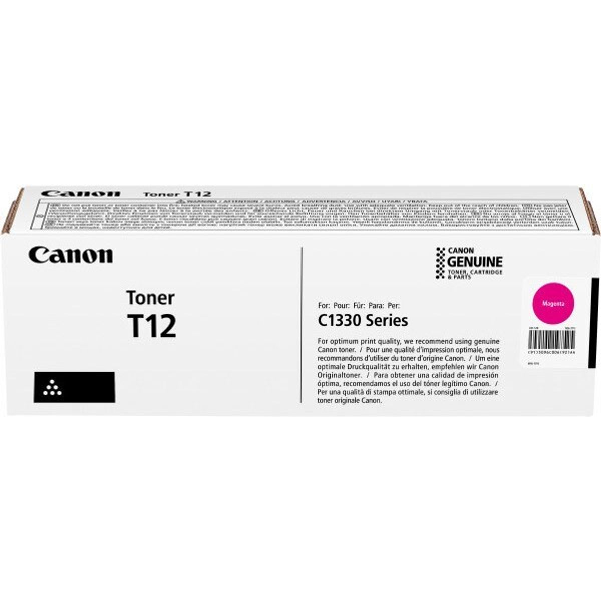 Magenta lasertoner T12 - Canon - 5.300 Sider.