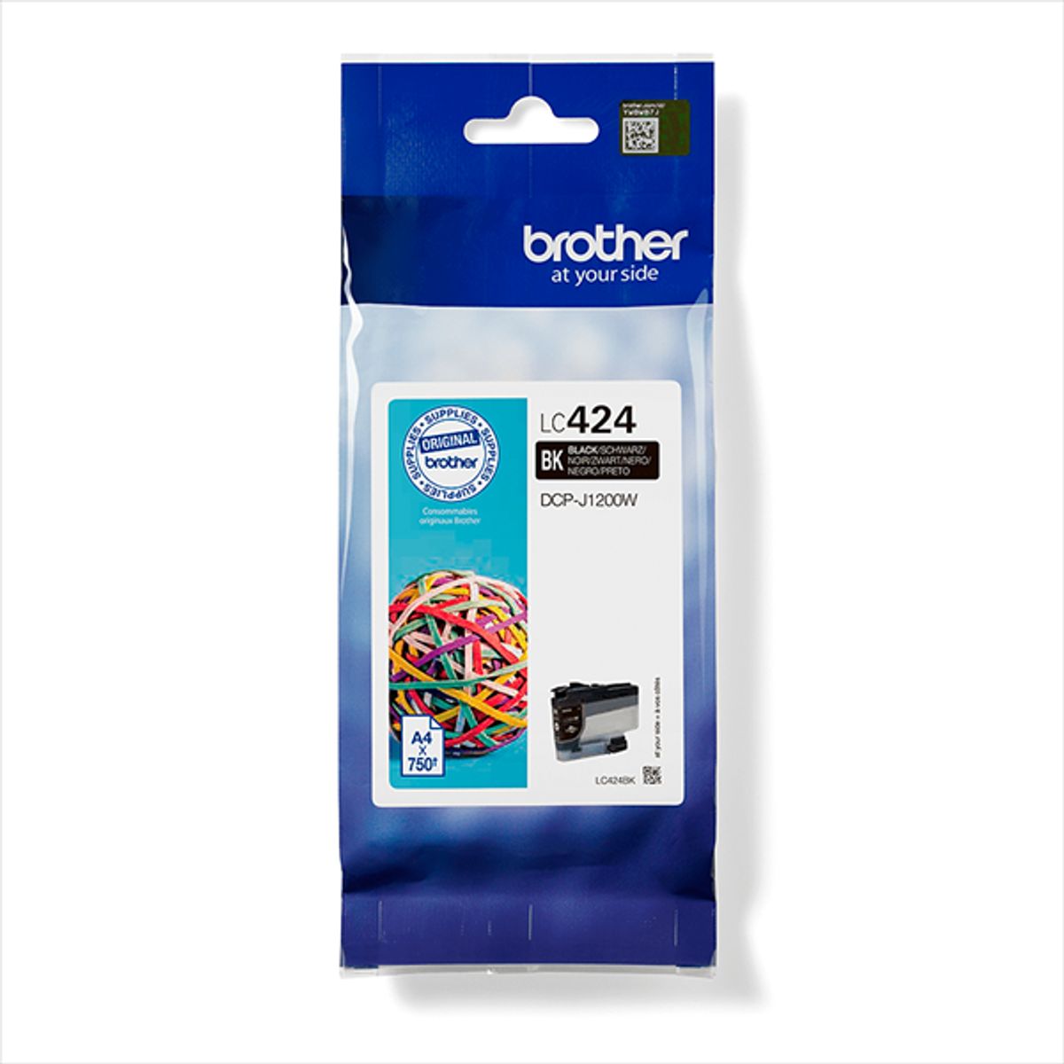 Sort blækpatron - Brother LC424BK - Original - 14,5 ml