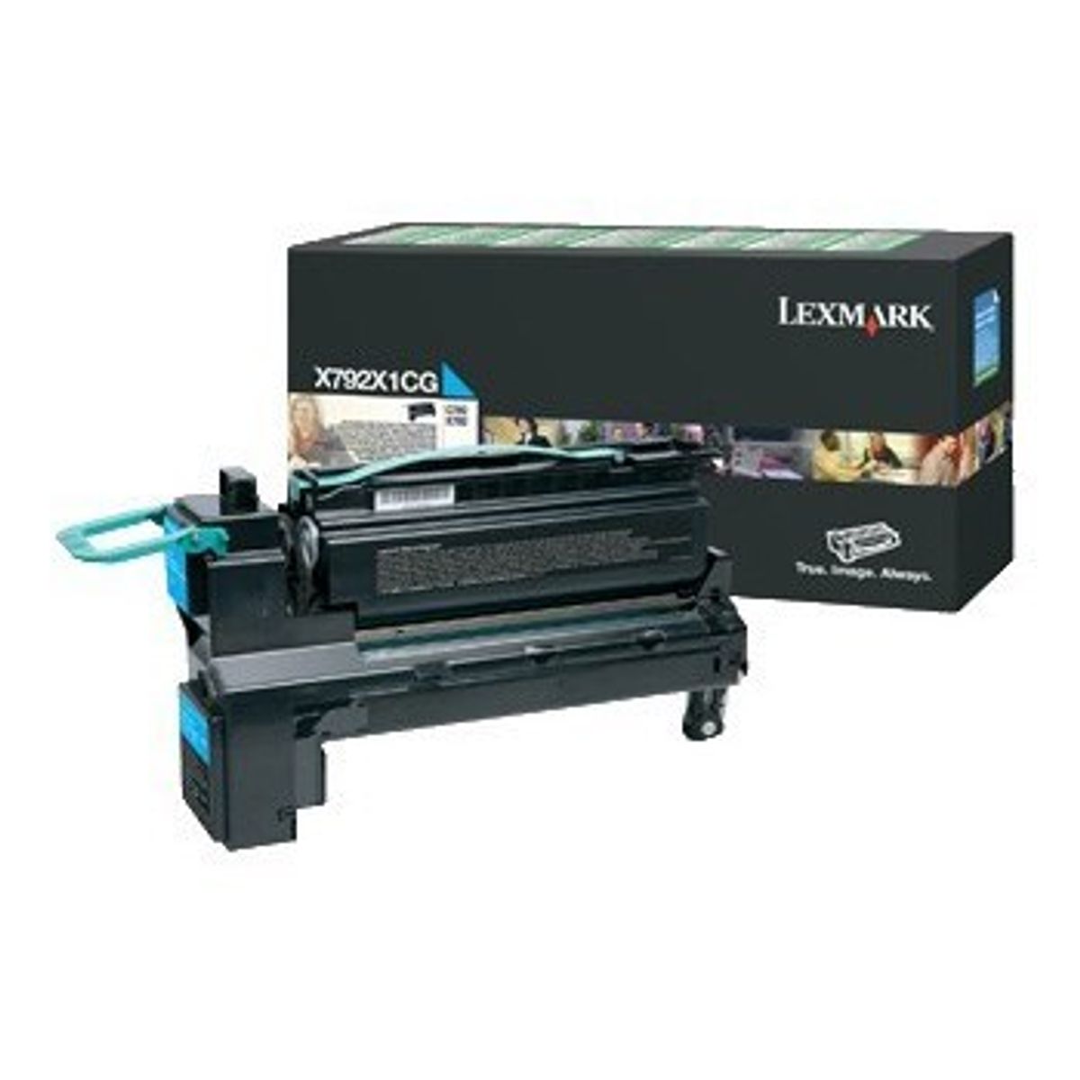 Cyan lasertoner - Lexmark X792 - 20.000 sider