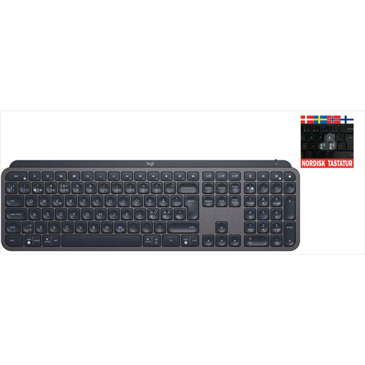 Logitech wireless tastatur MX KEYS