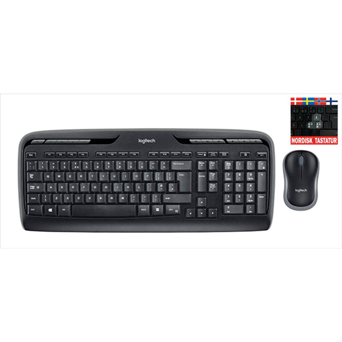 Logitech wireless tastatur+mus MK330