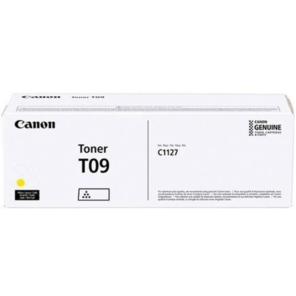 Gul lasertoner - Canon T09 - 5.900 sider.