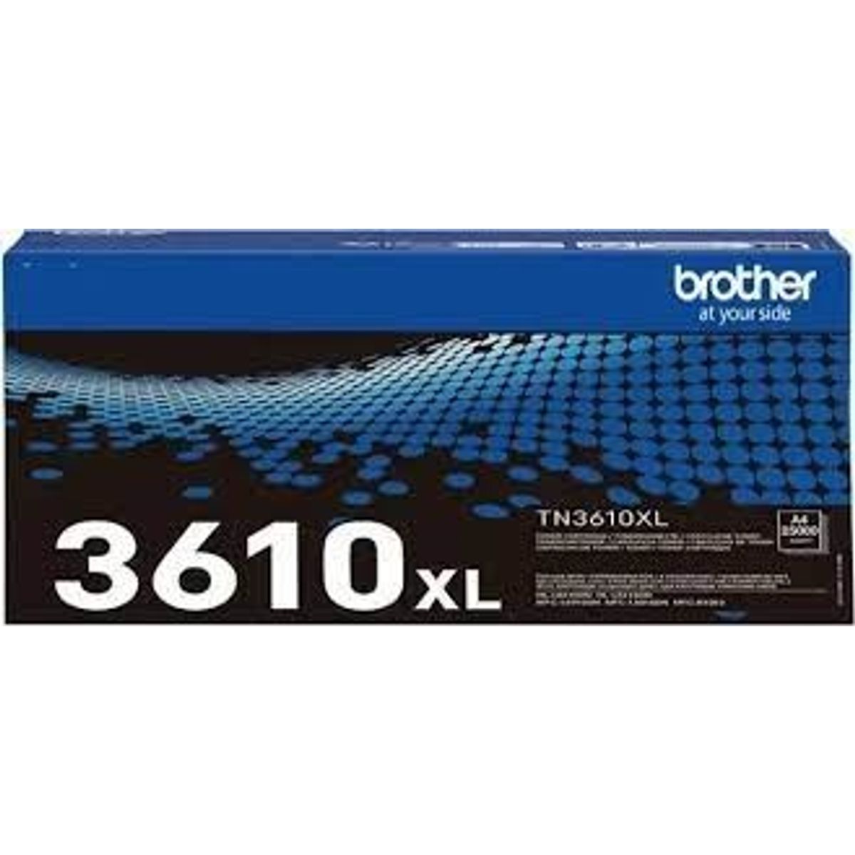 Sort lasertoner - Brother TN3610XL - 25.000 sider