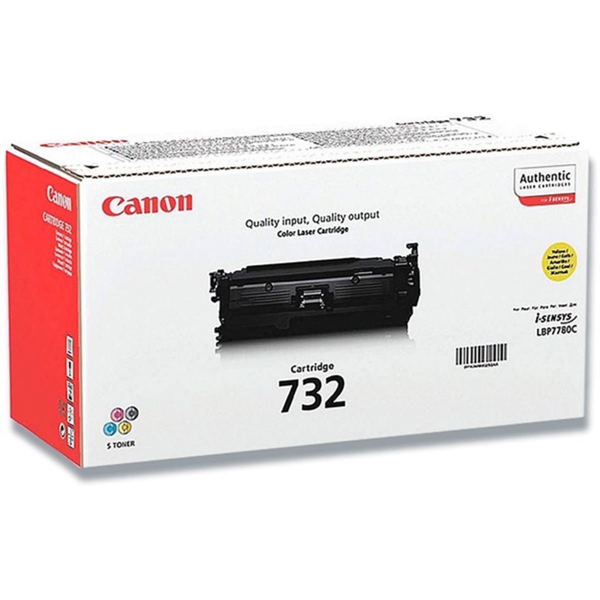 Gul lasertoner 732 - Canon - 6.400 sider.